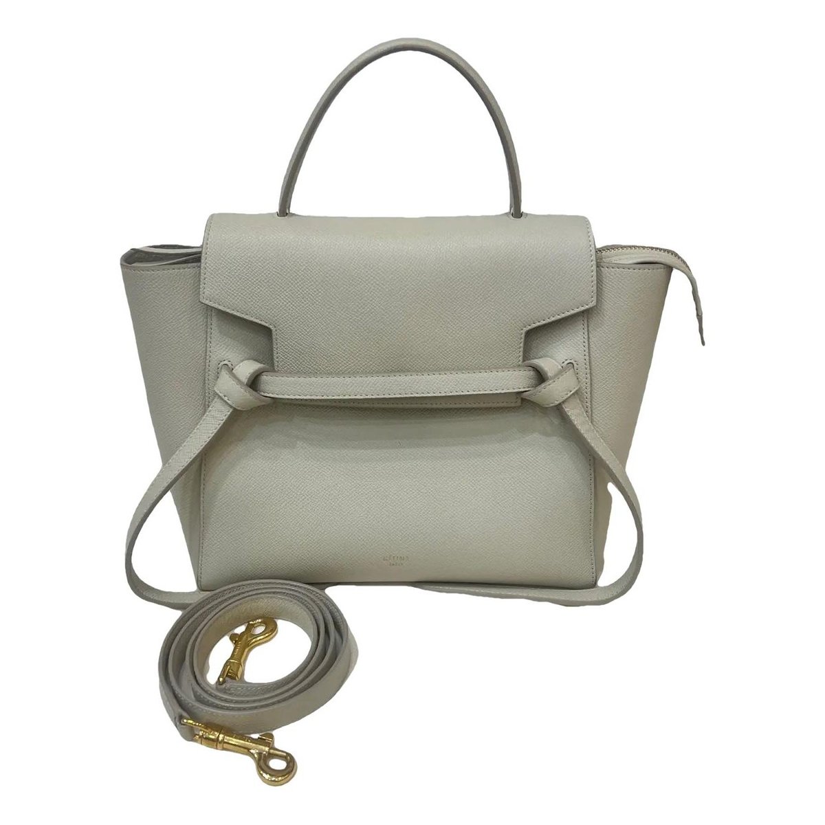 Belt leather crossbody bag