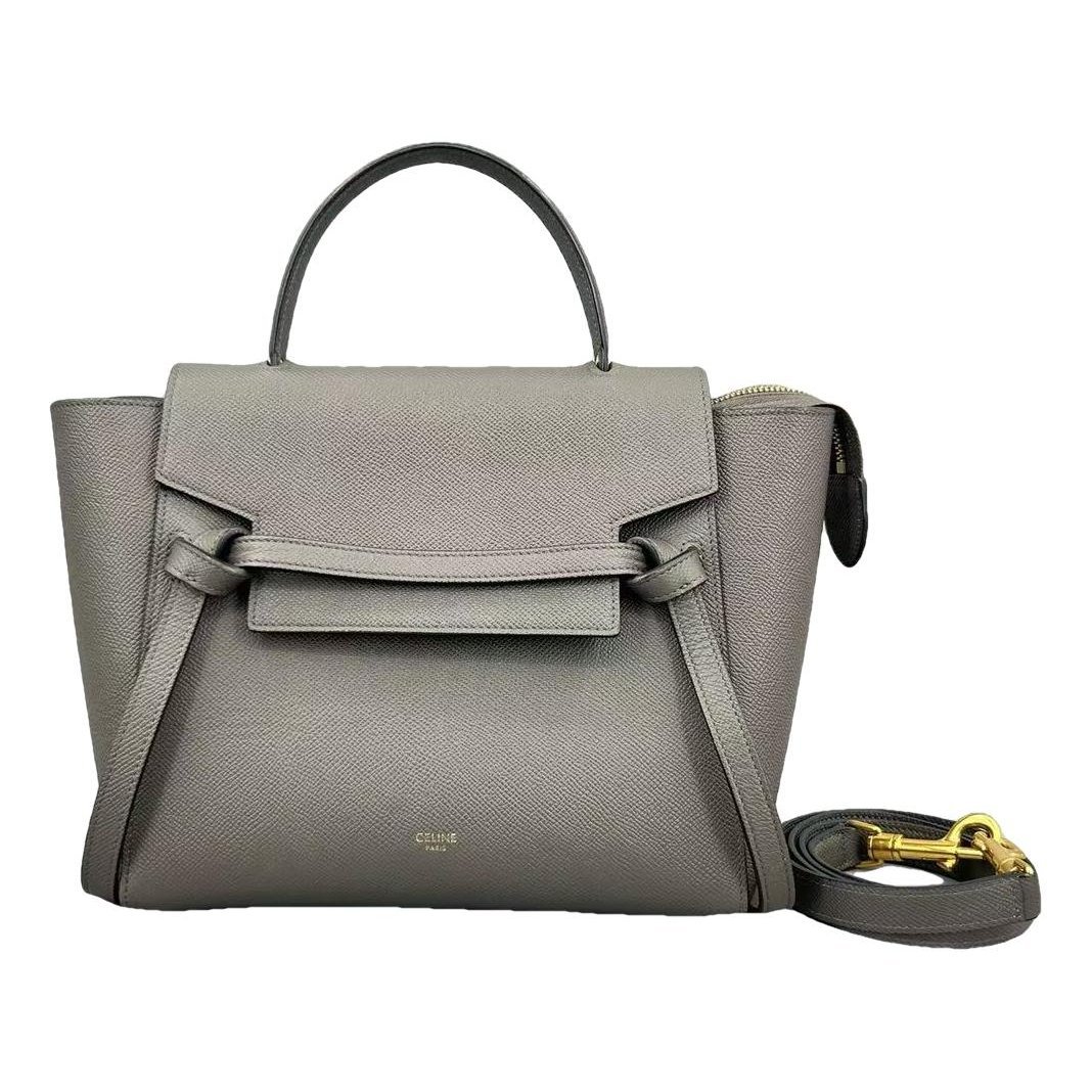 Belt leather handbag