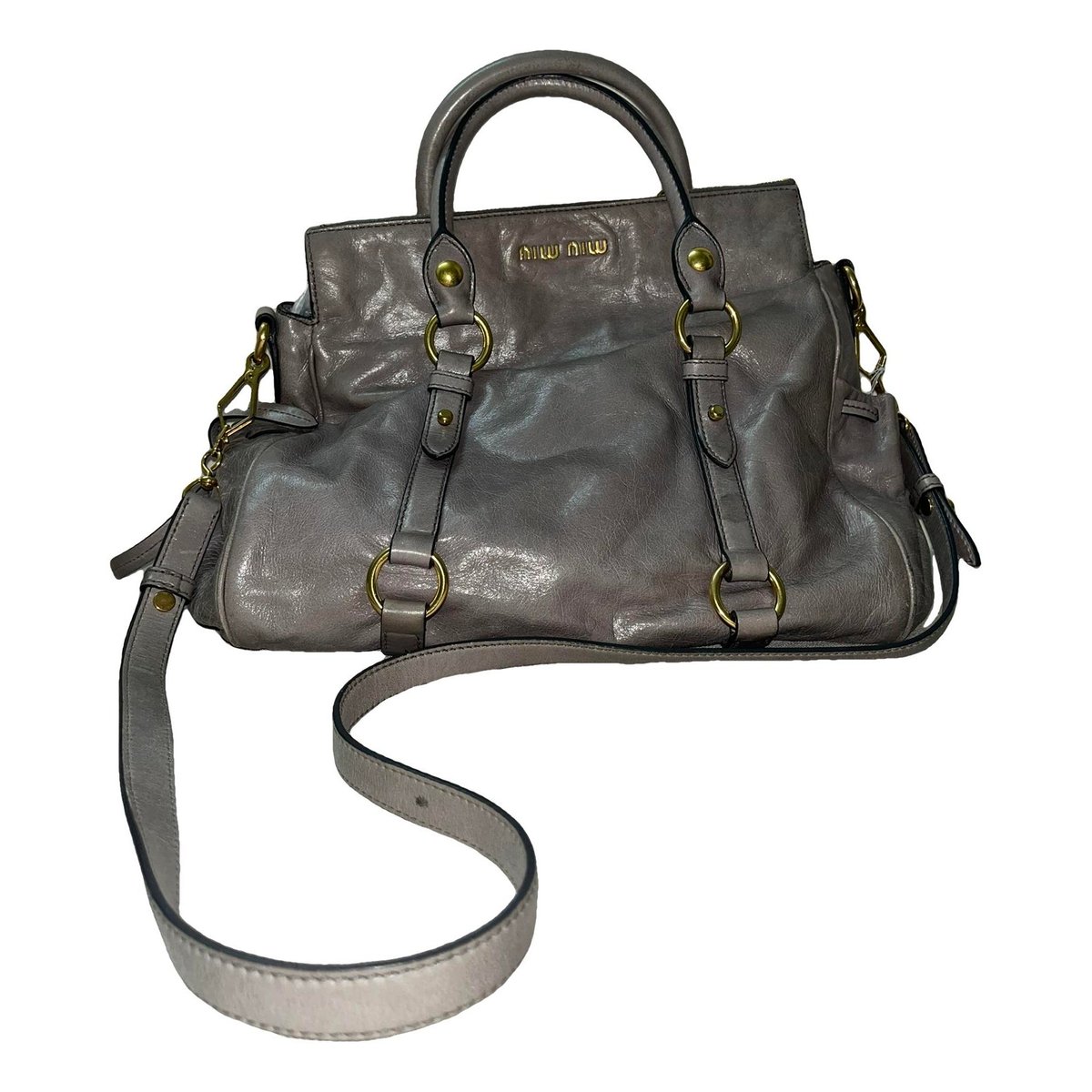 Bow bag leather handbag