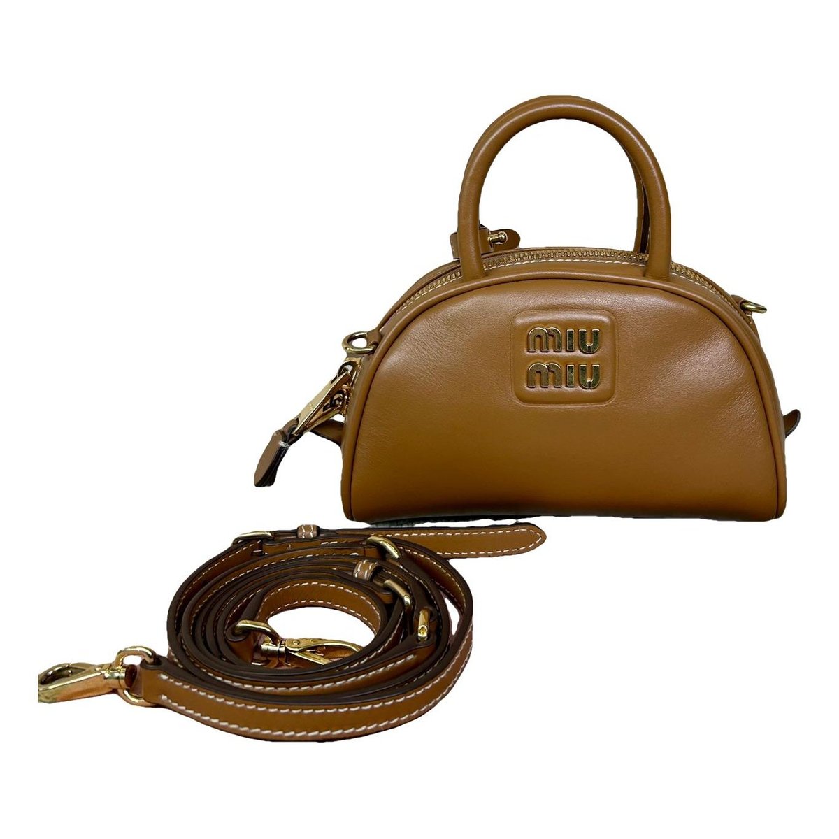 Miu Wander leather handbag