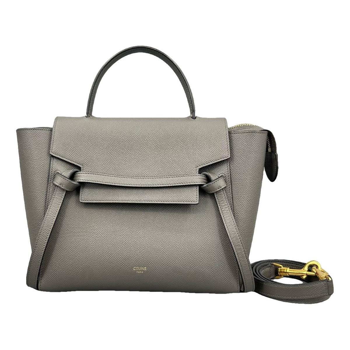 Belt leather handbag