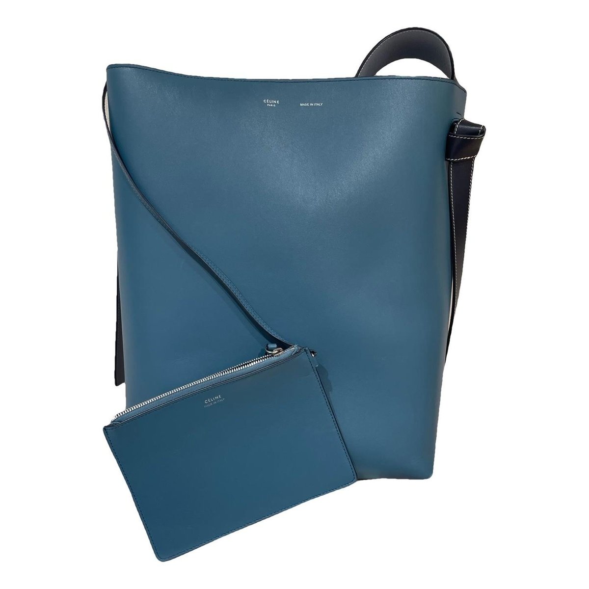 Twisted leather handbag