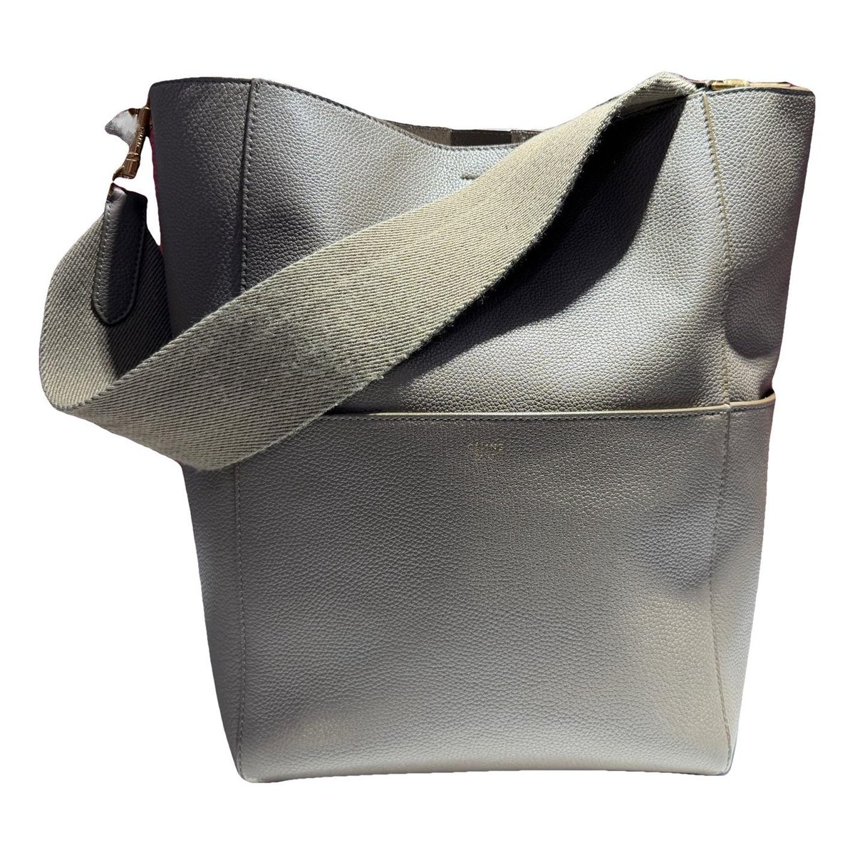 Seau Sangle leather handbag