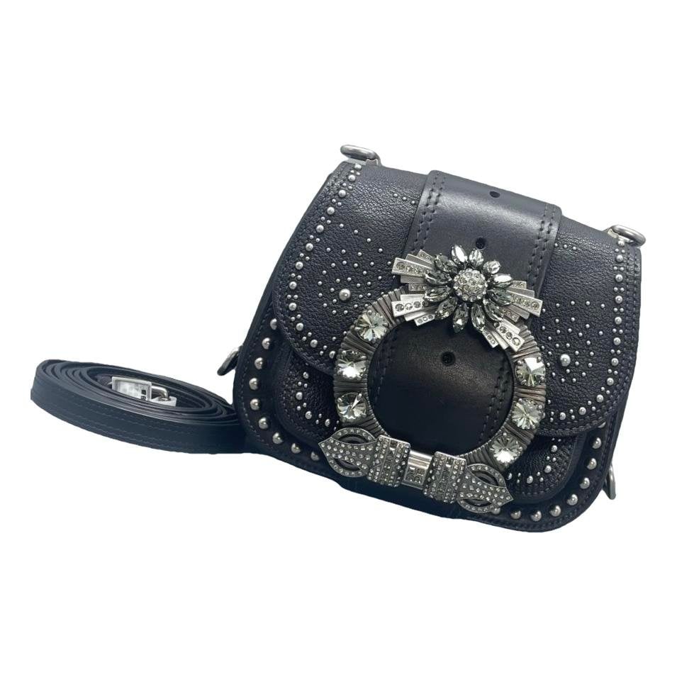 Miu Lady leather handbag