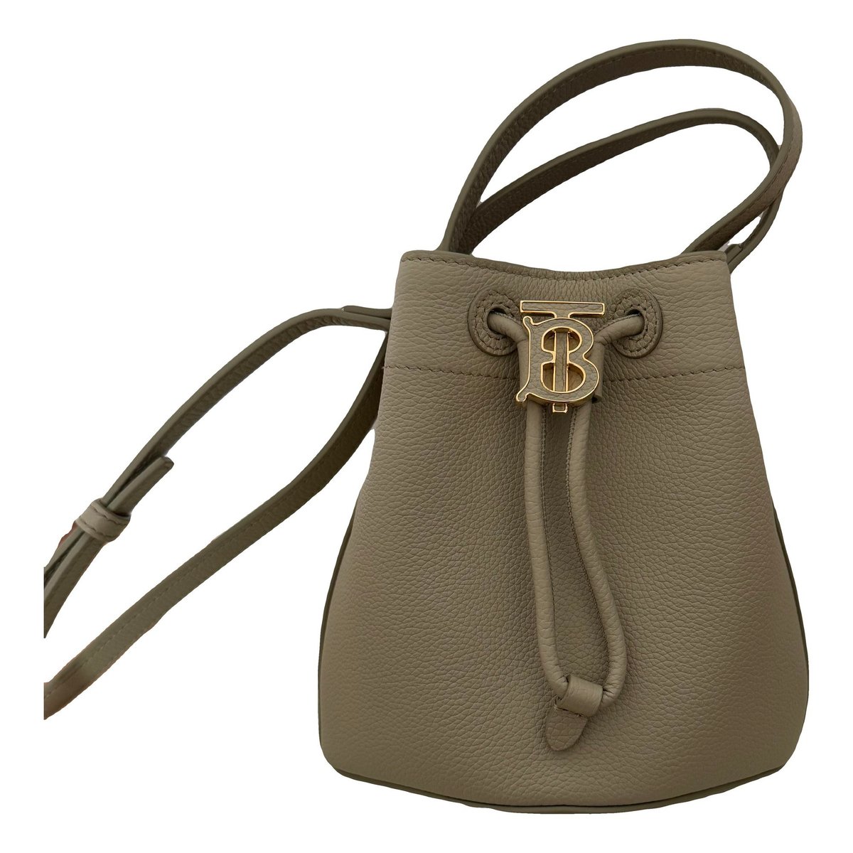 TB Bag Bucket Mini leather crossbody bag