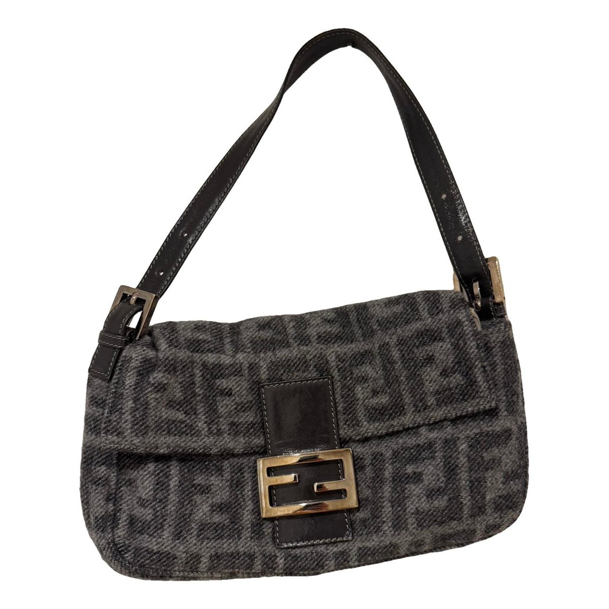 Baguette wool handbag