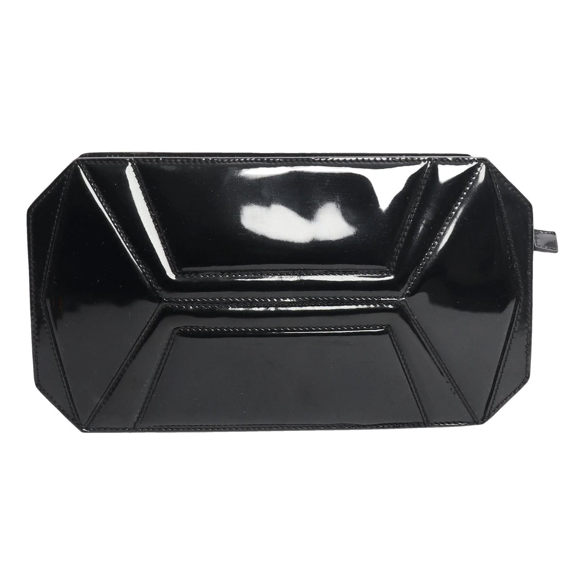 Leather clutch bag