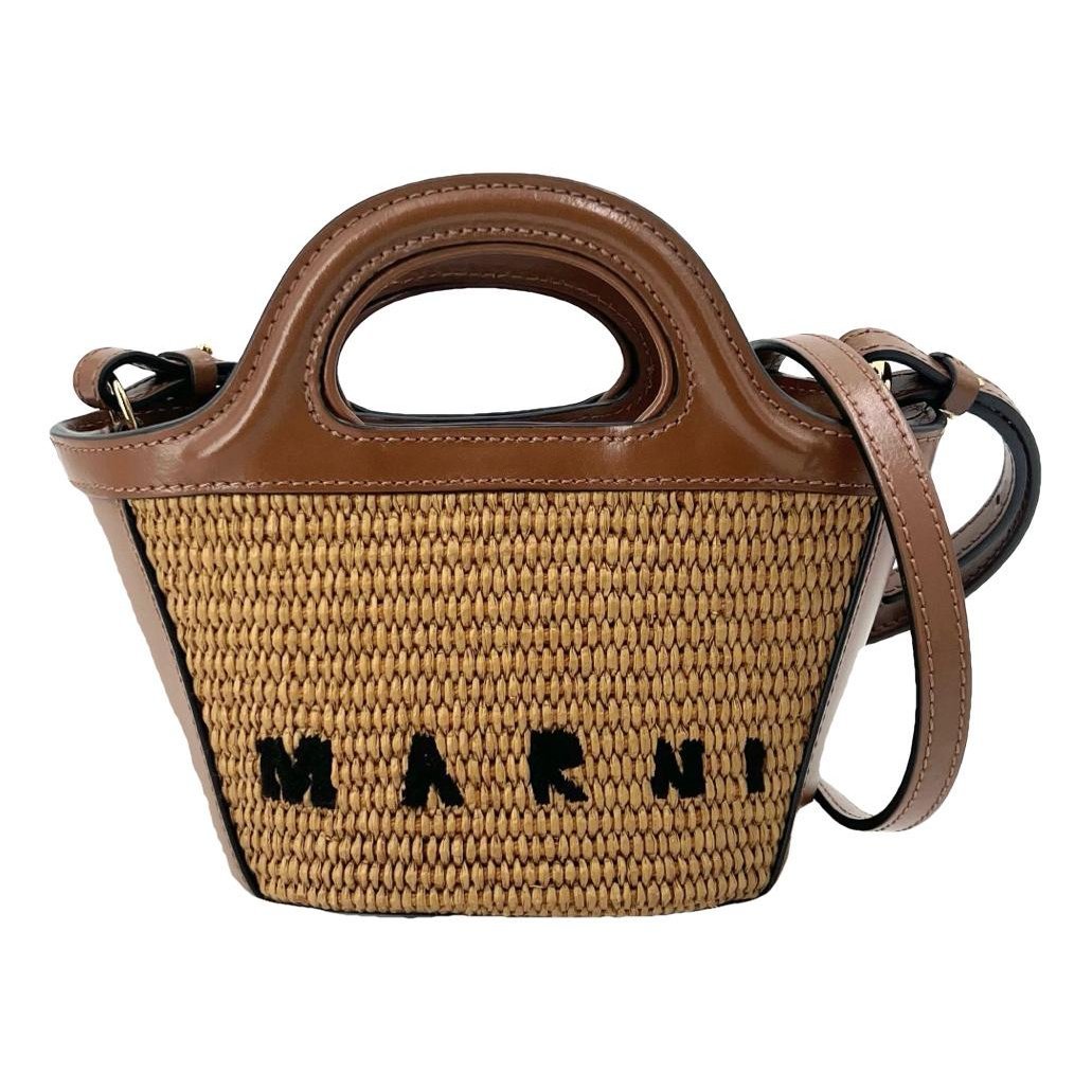 Tropicalia leather handbag