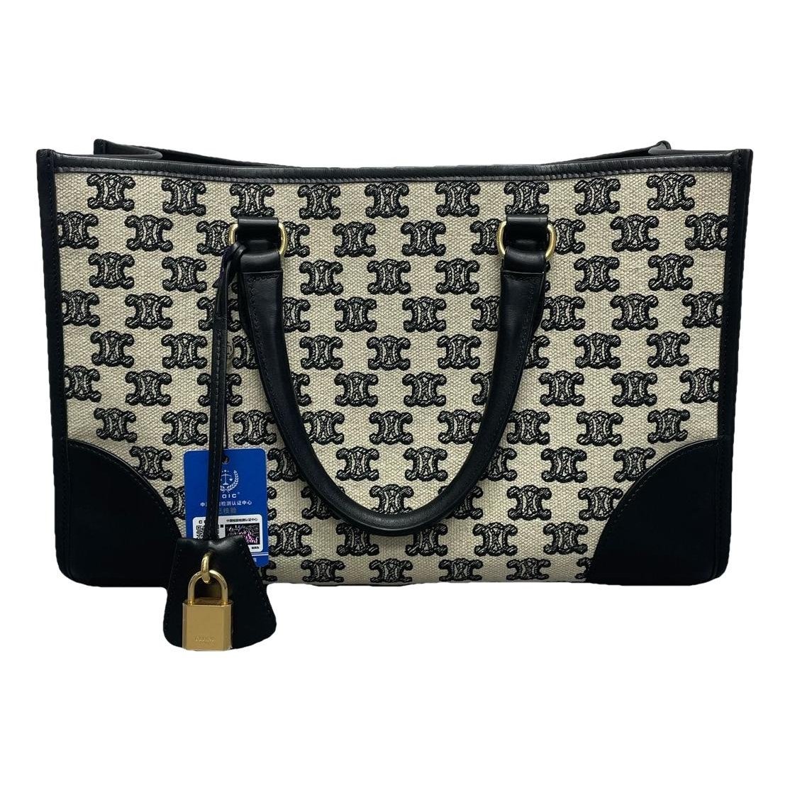 Triomphe leather mini bag