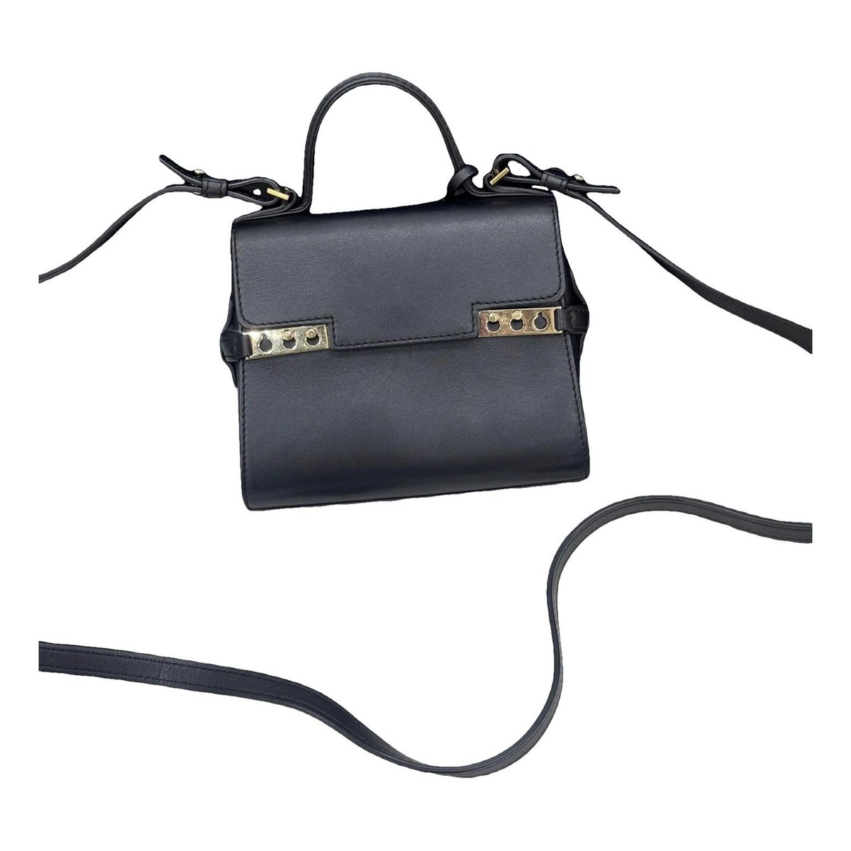 Tempête leather crossbody bag