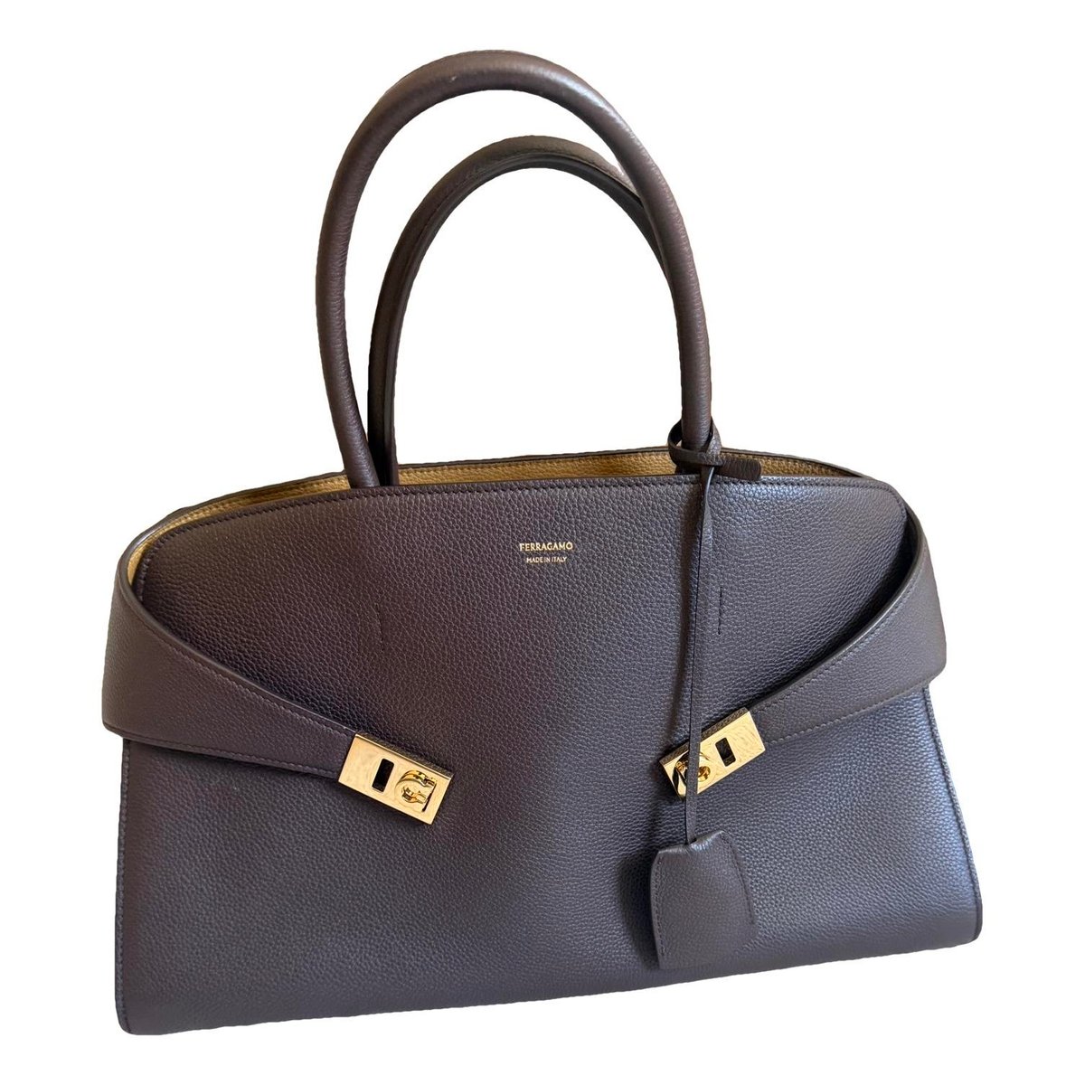 Hug leather handbag