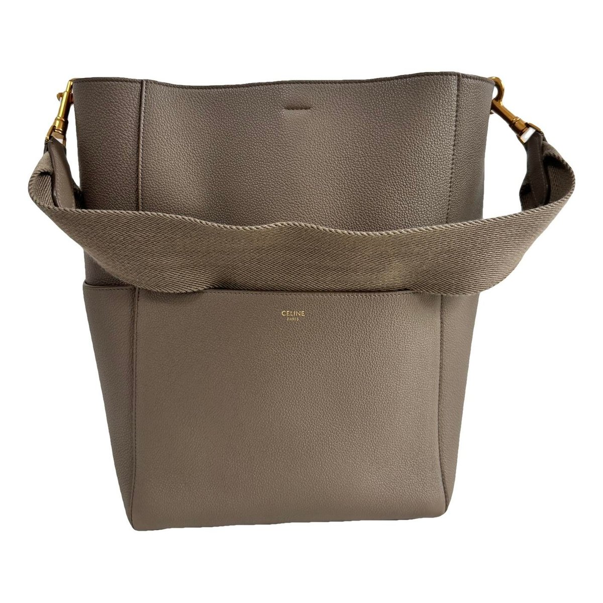 Seau Sangle leather handbag