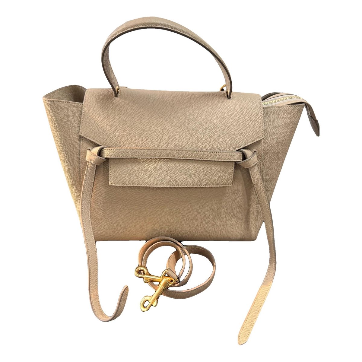 Belt leather handbag