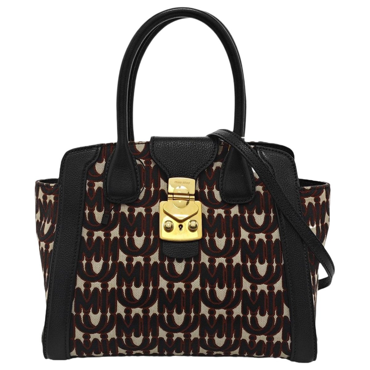 Miu Crystal cloth handbag