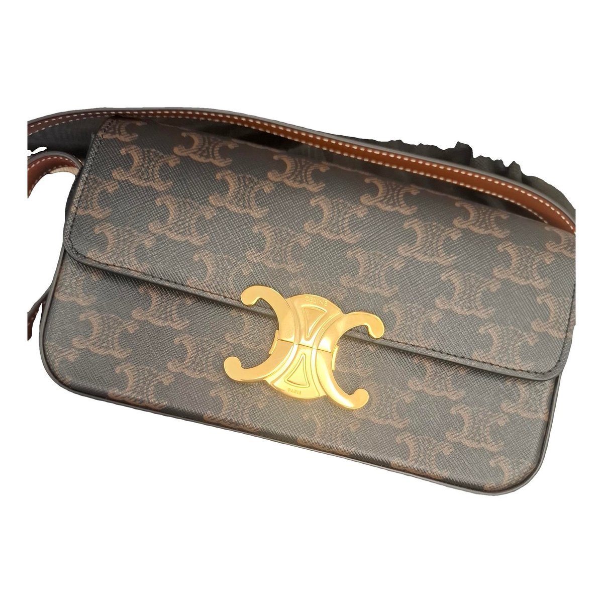 Triomphe leather handbag