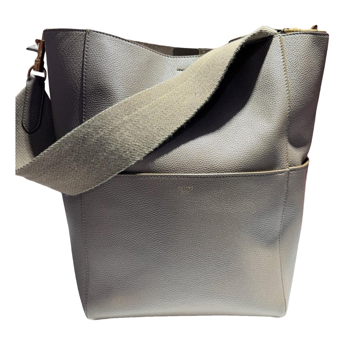 Seau Sangle leather tote