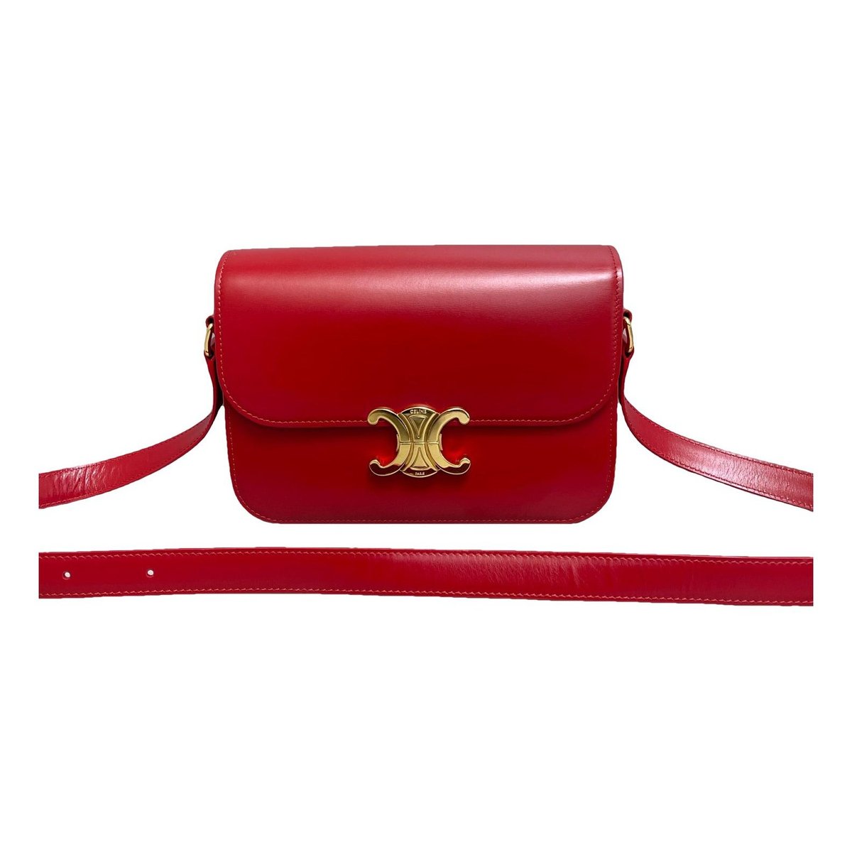 Triomphe leather handbag