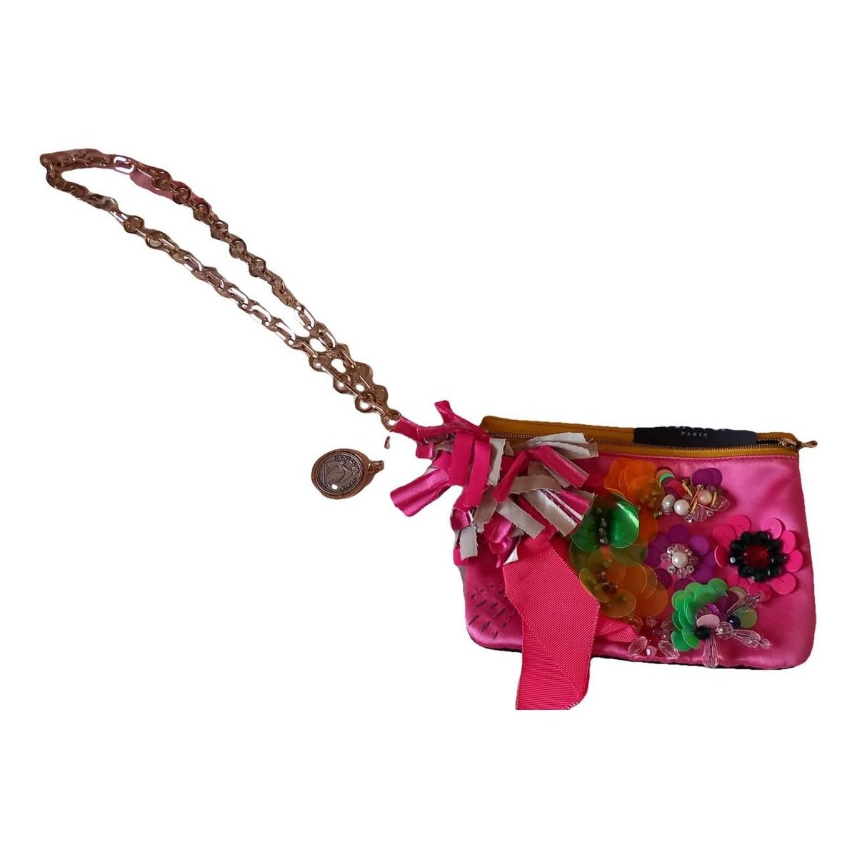 Glitter clutch bag