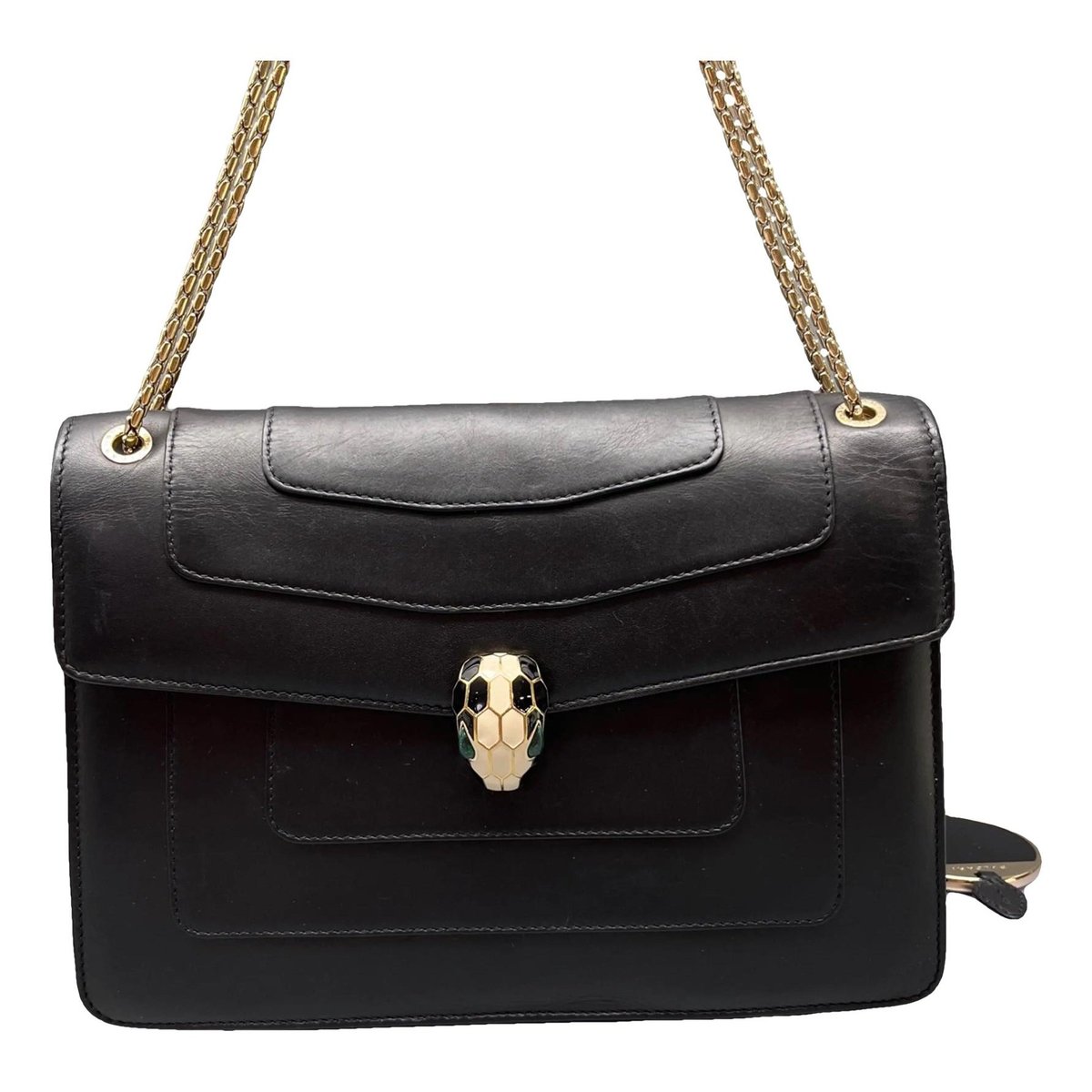 Serpenti leather crossbody bag