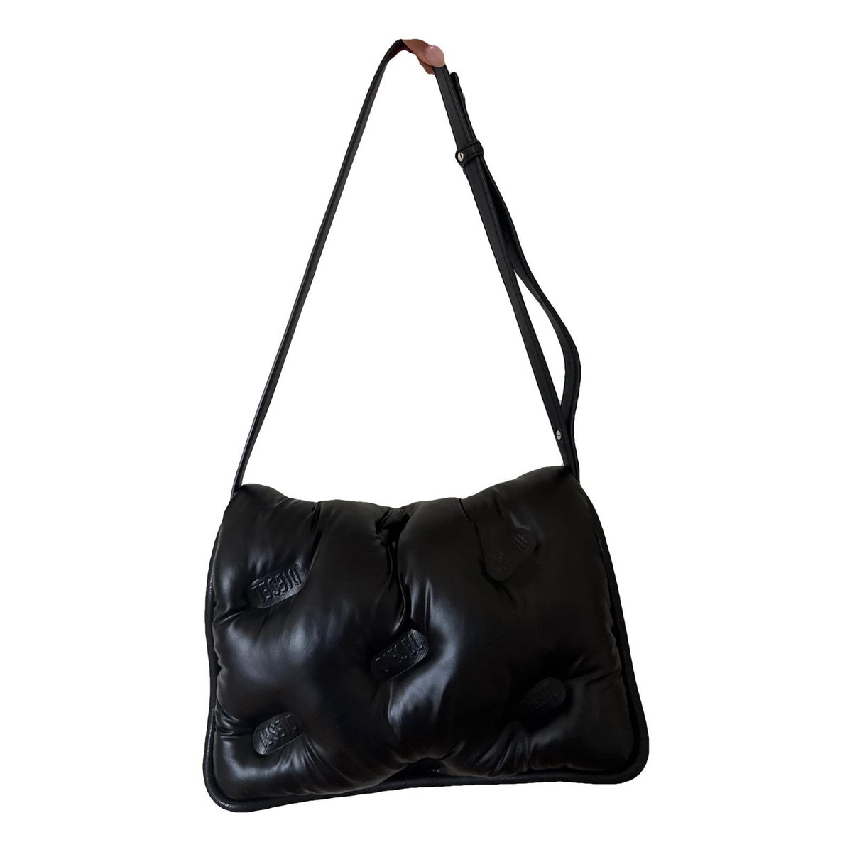Leather clutch bag