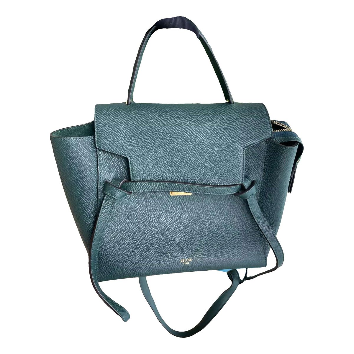 Belt leather handbag