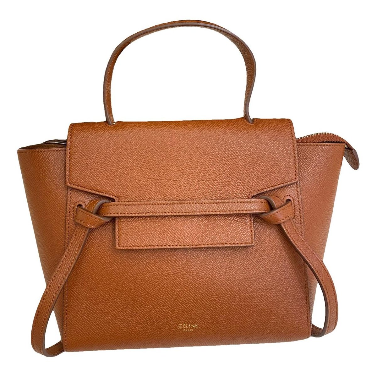 Belt leather handbag