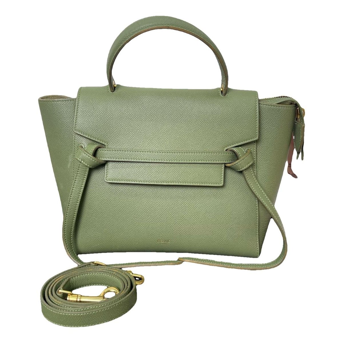 Belt leather handbag