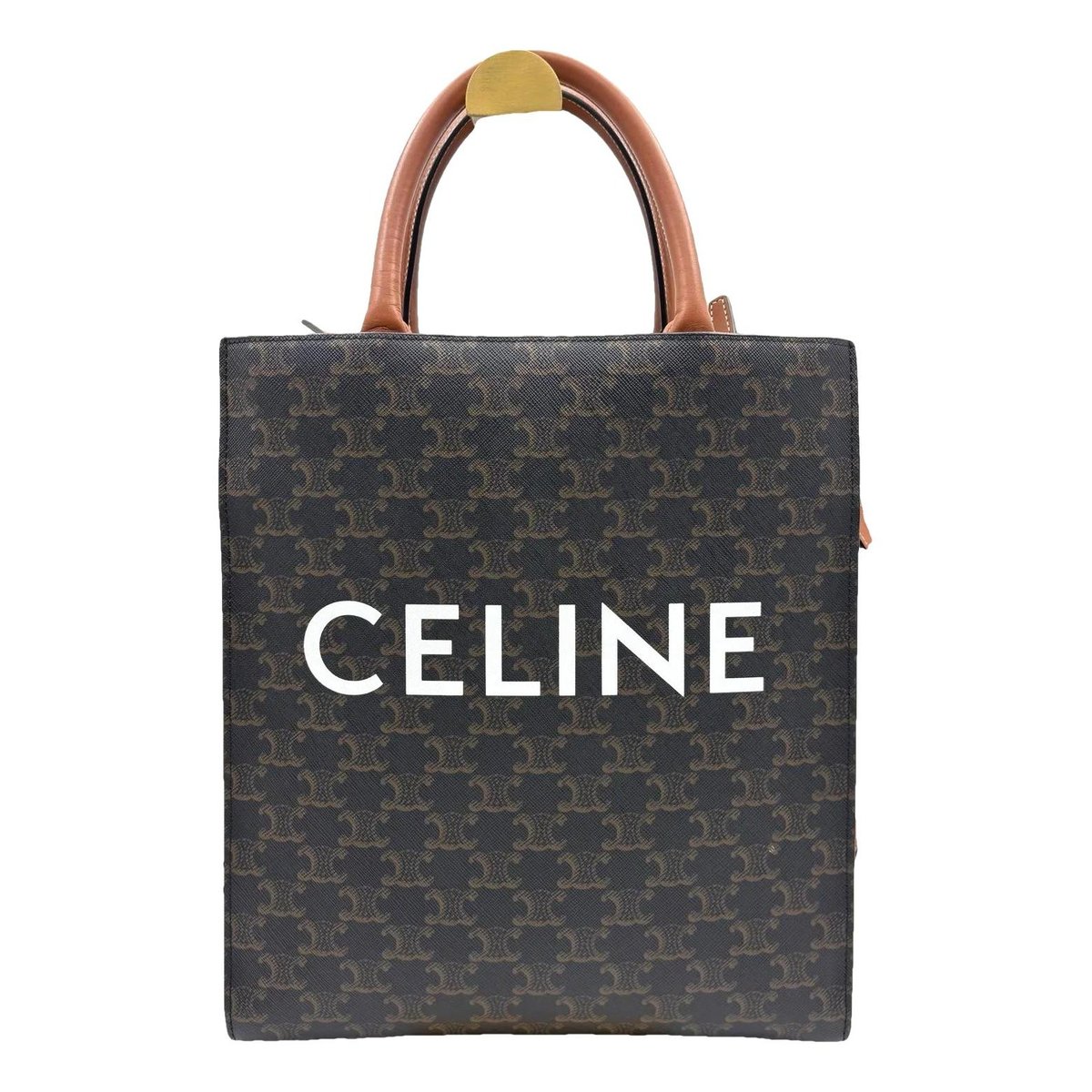 Cabas Vertical leather tote