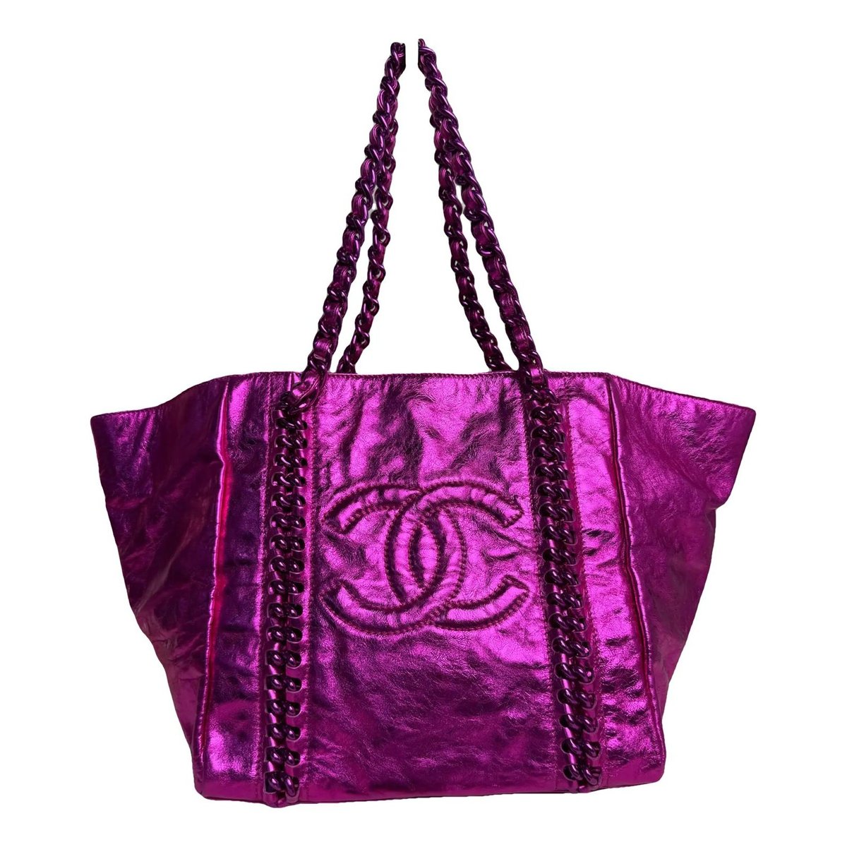 Deauville Chain leather tote