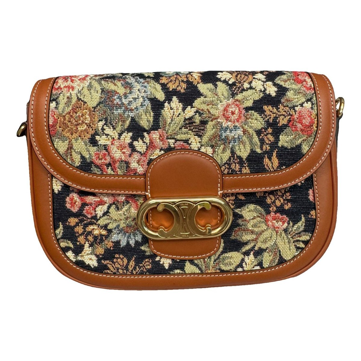 Triomphe Maillon Chain cloth crossbody bag