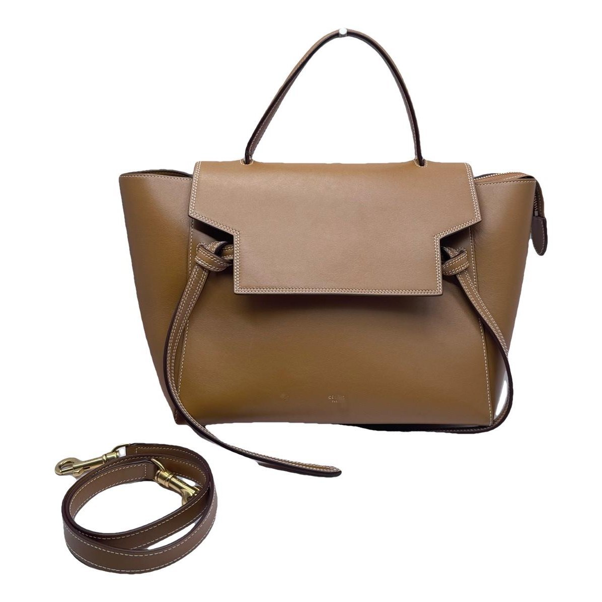 Belt leather handbag