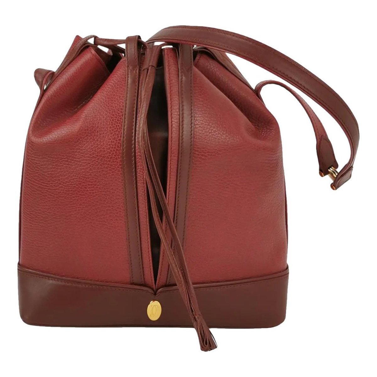Seau leather handbag