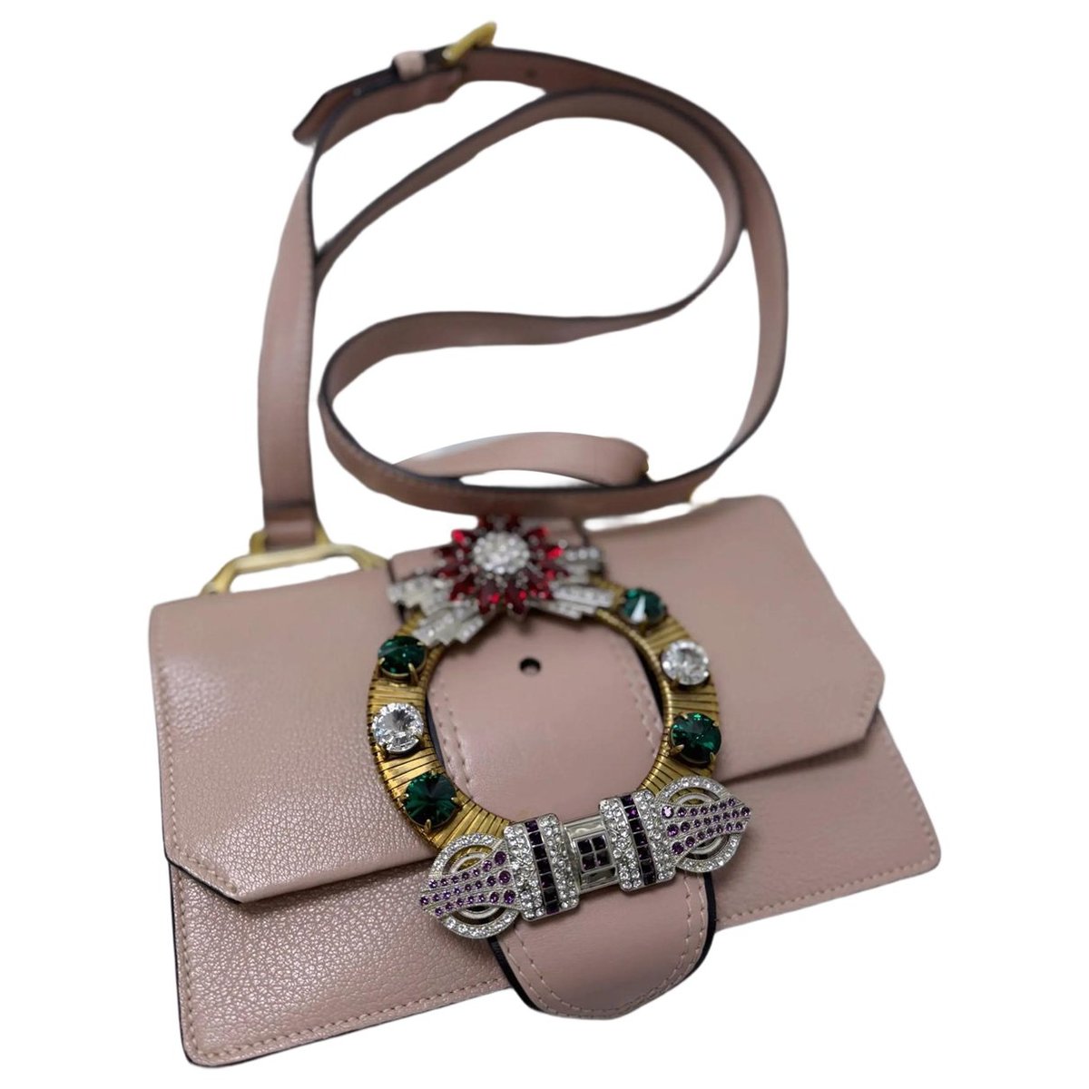 Miu Lady leather handbag