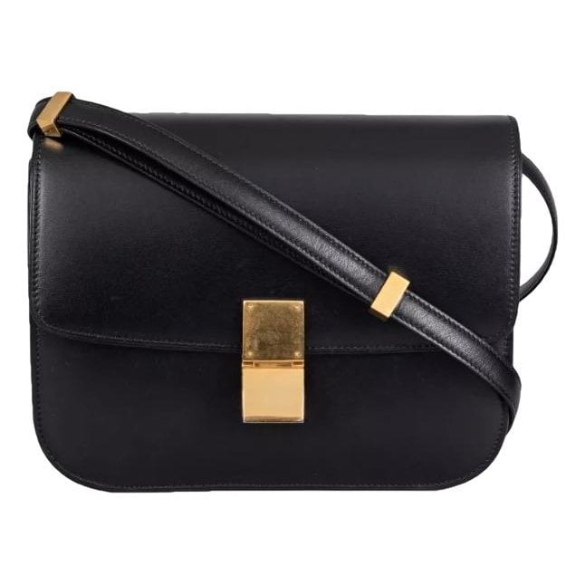 Classic leather crossbody bag