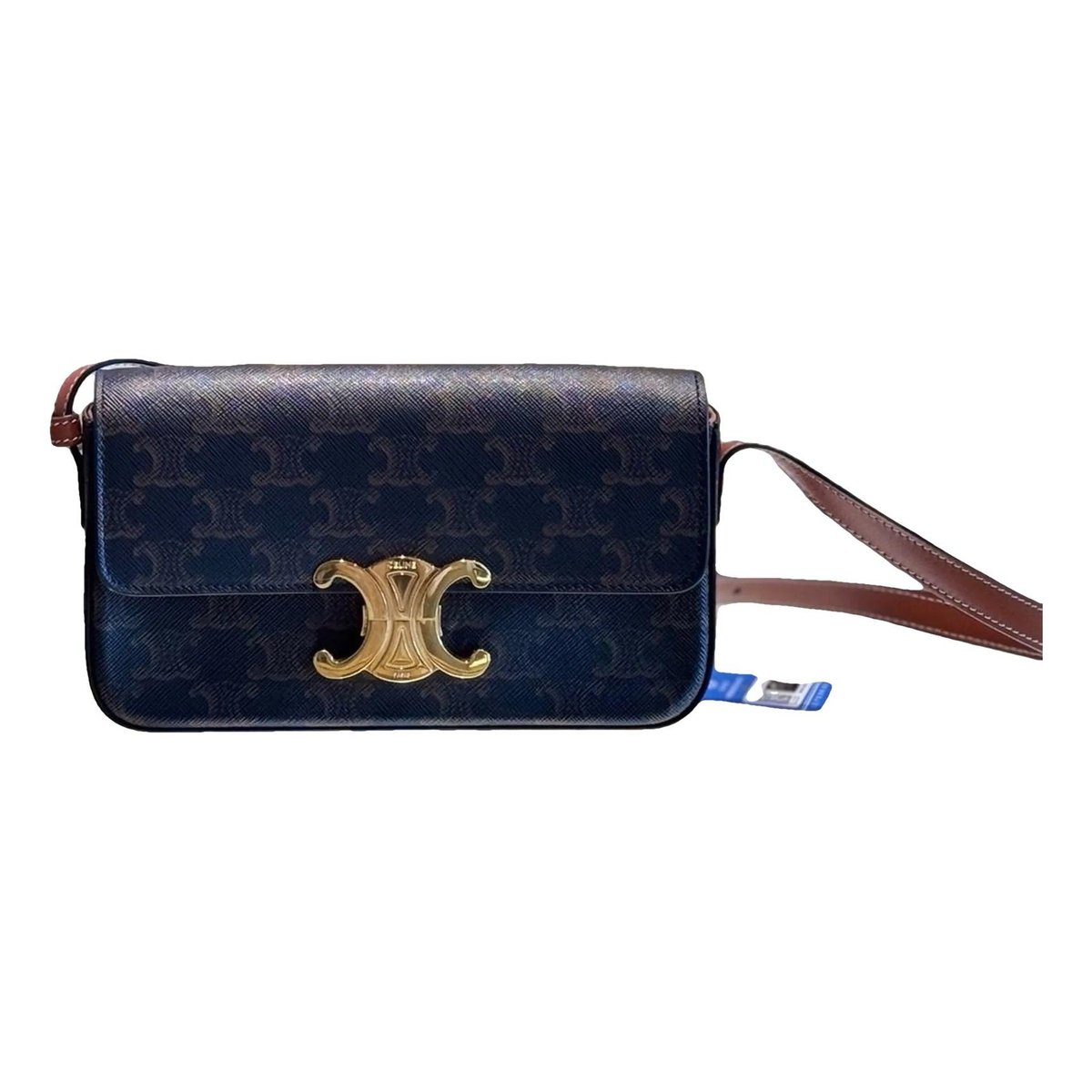 Triomphe vinyl handbag