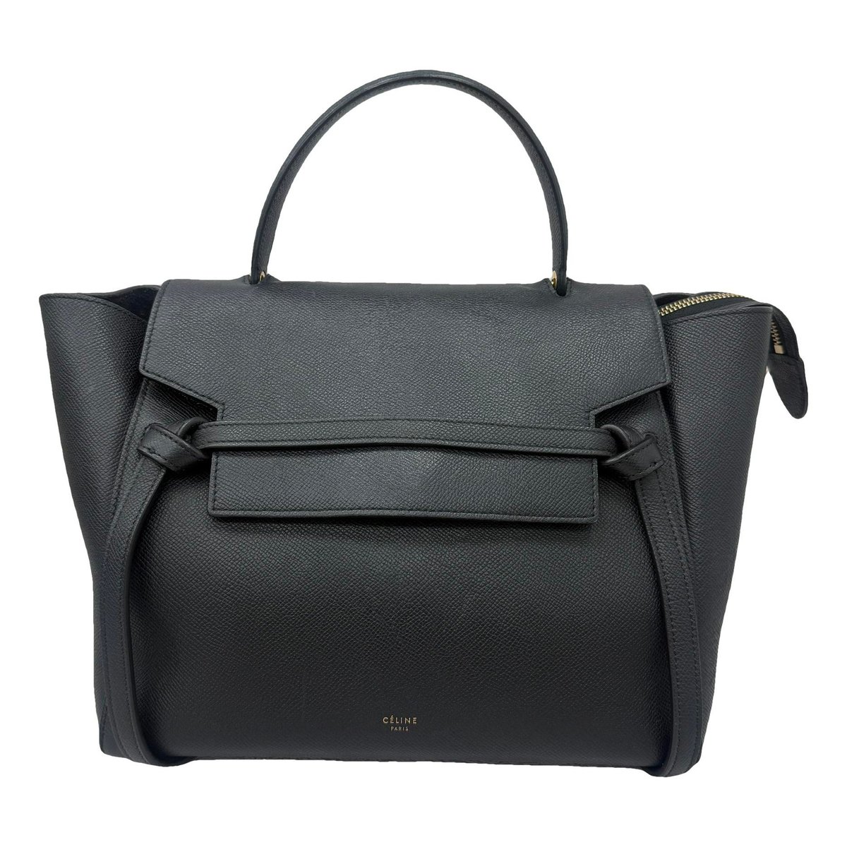 Belt leather handbag