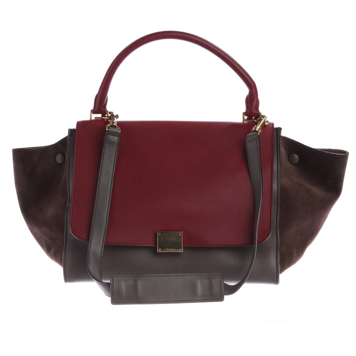 Trapèze leather bag