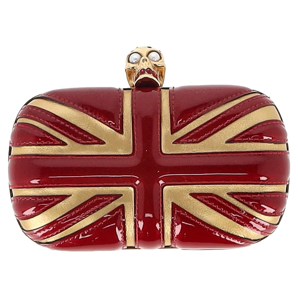 Leather clutch bag