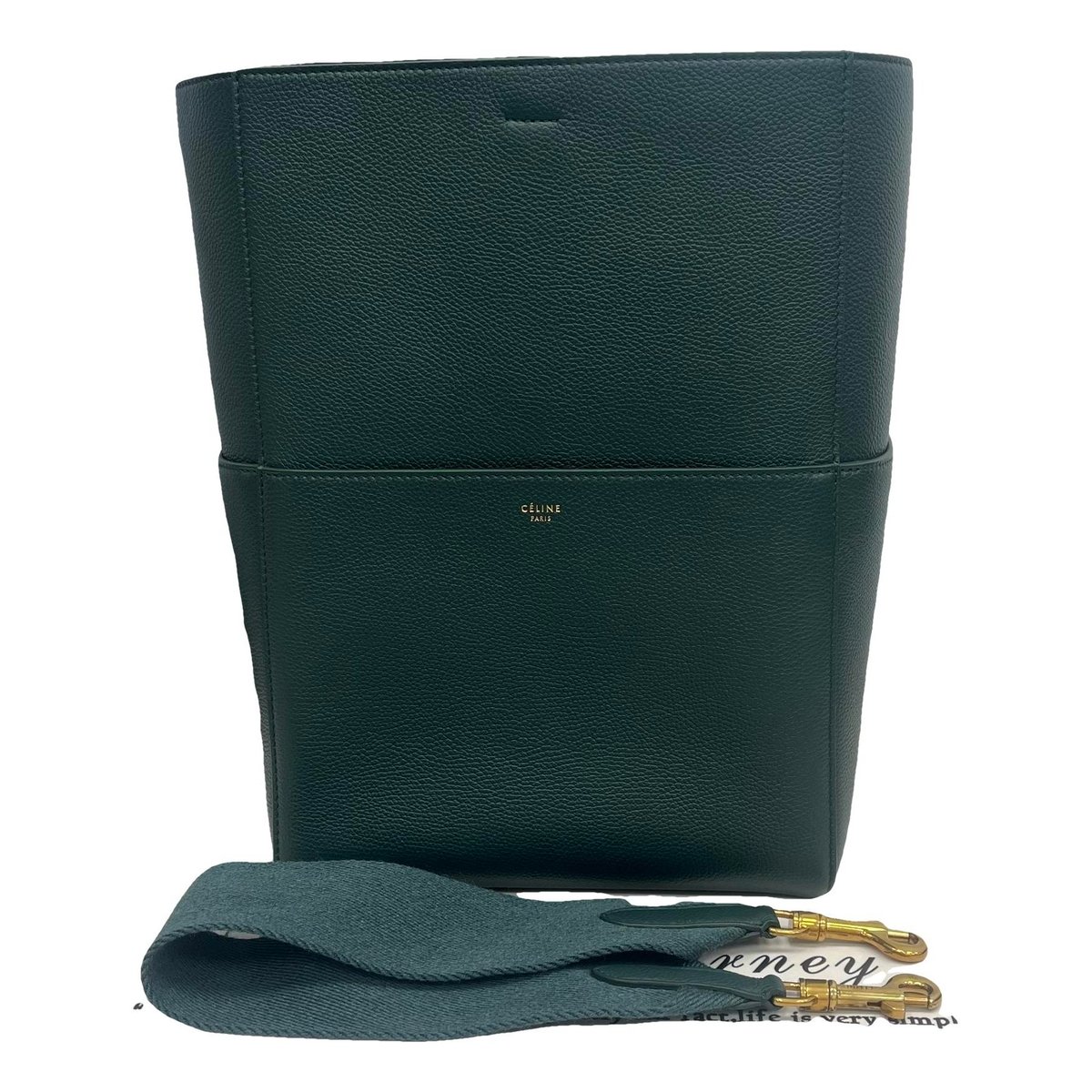 Seau Sangle leather handbag