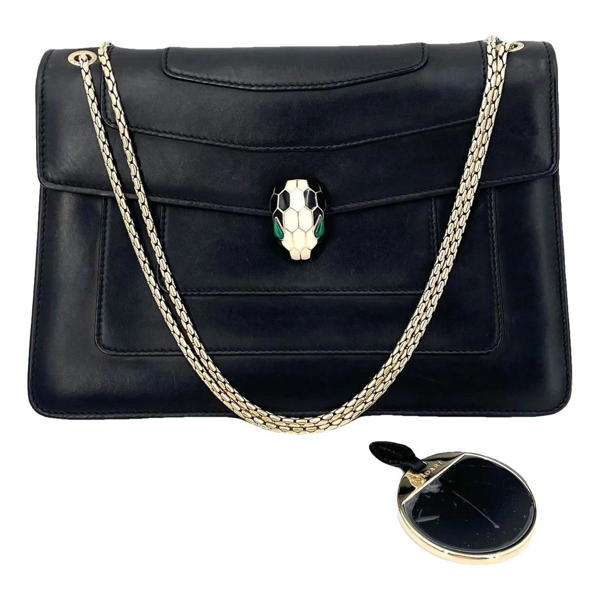 Serpenti leather crossbody bag