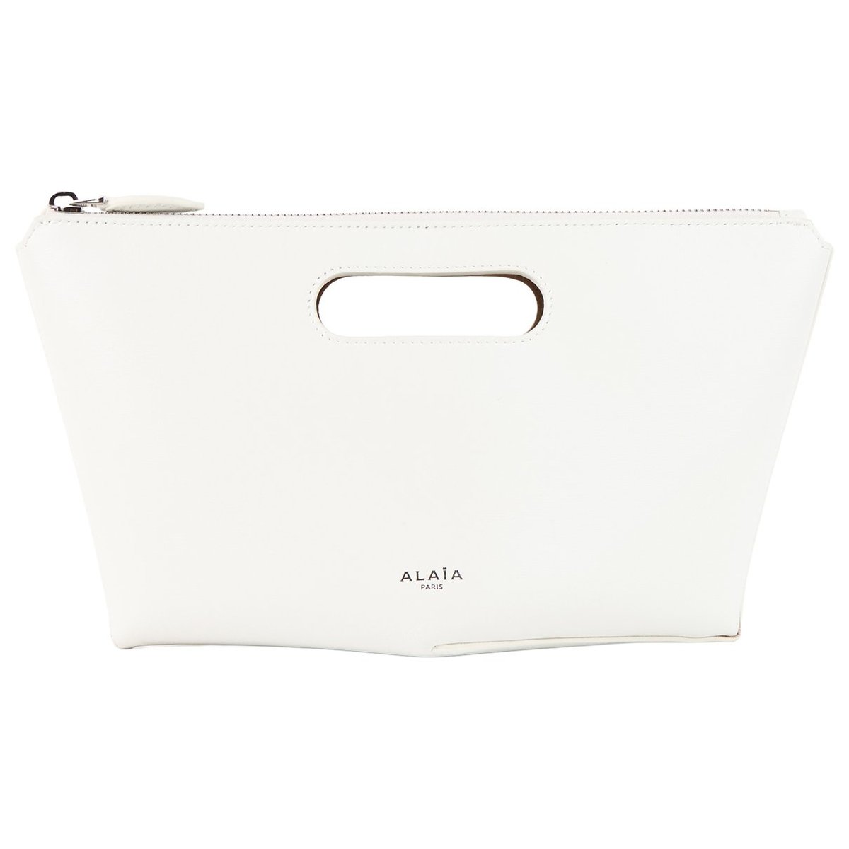 Leather clutch bag