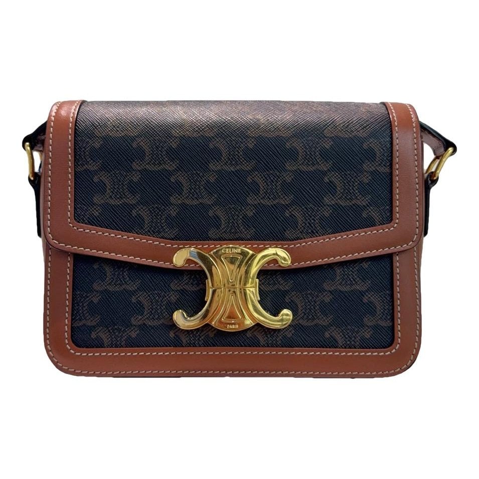 Triomphe leather handbag