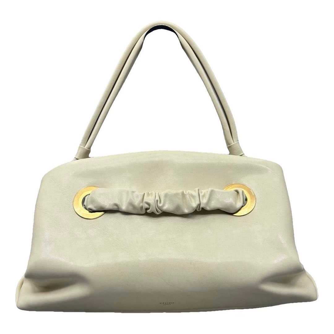 Eyelet pony-style calfskin handbag