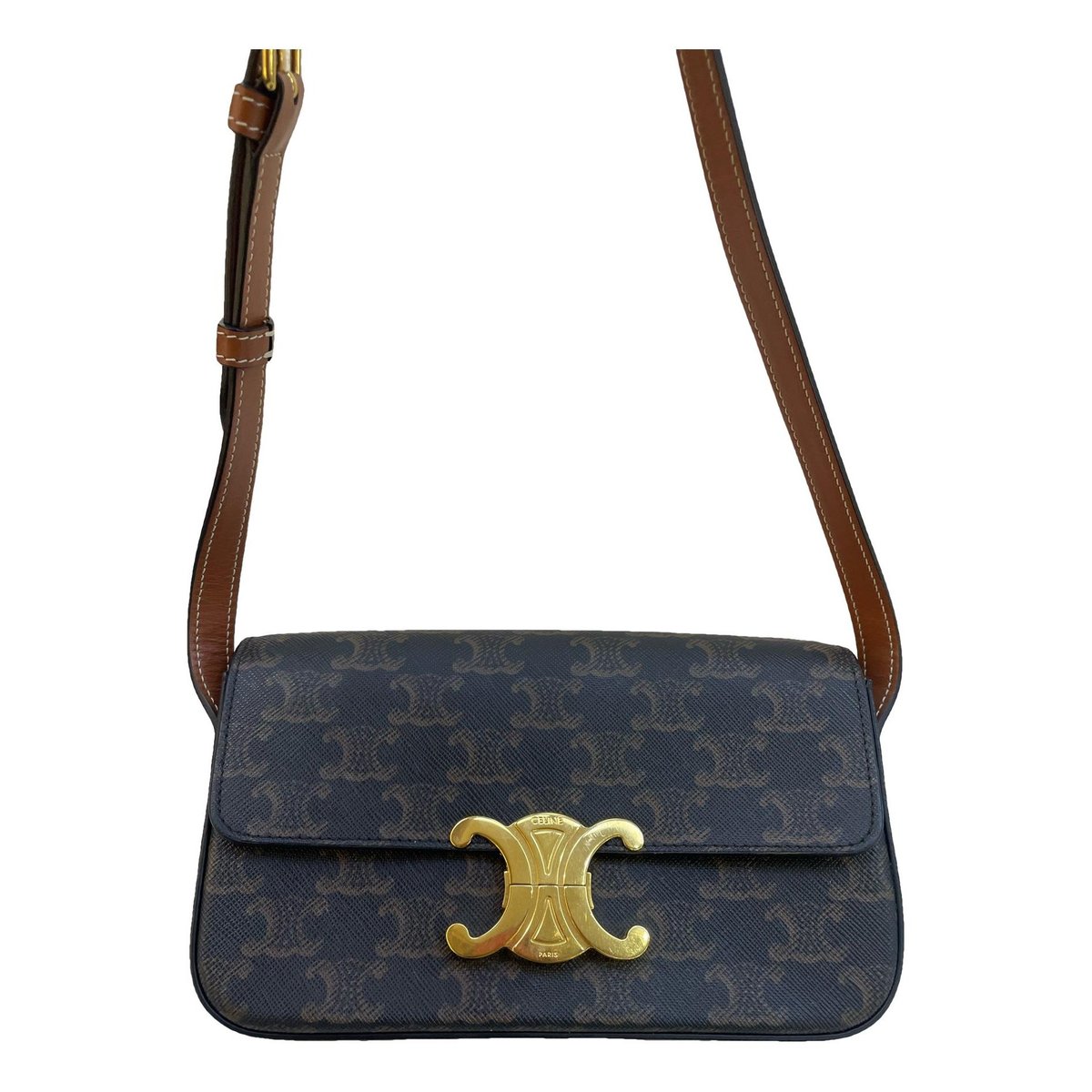 Triomphe Long leather handbag