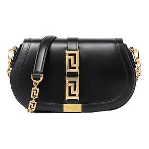Greca Goddess leather crossbody bag