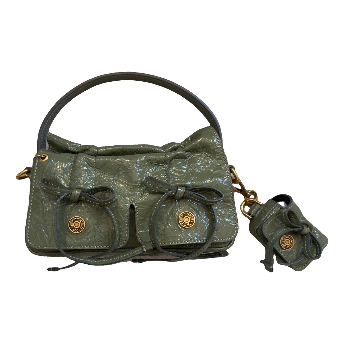 Multipocket leather handbag