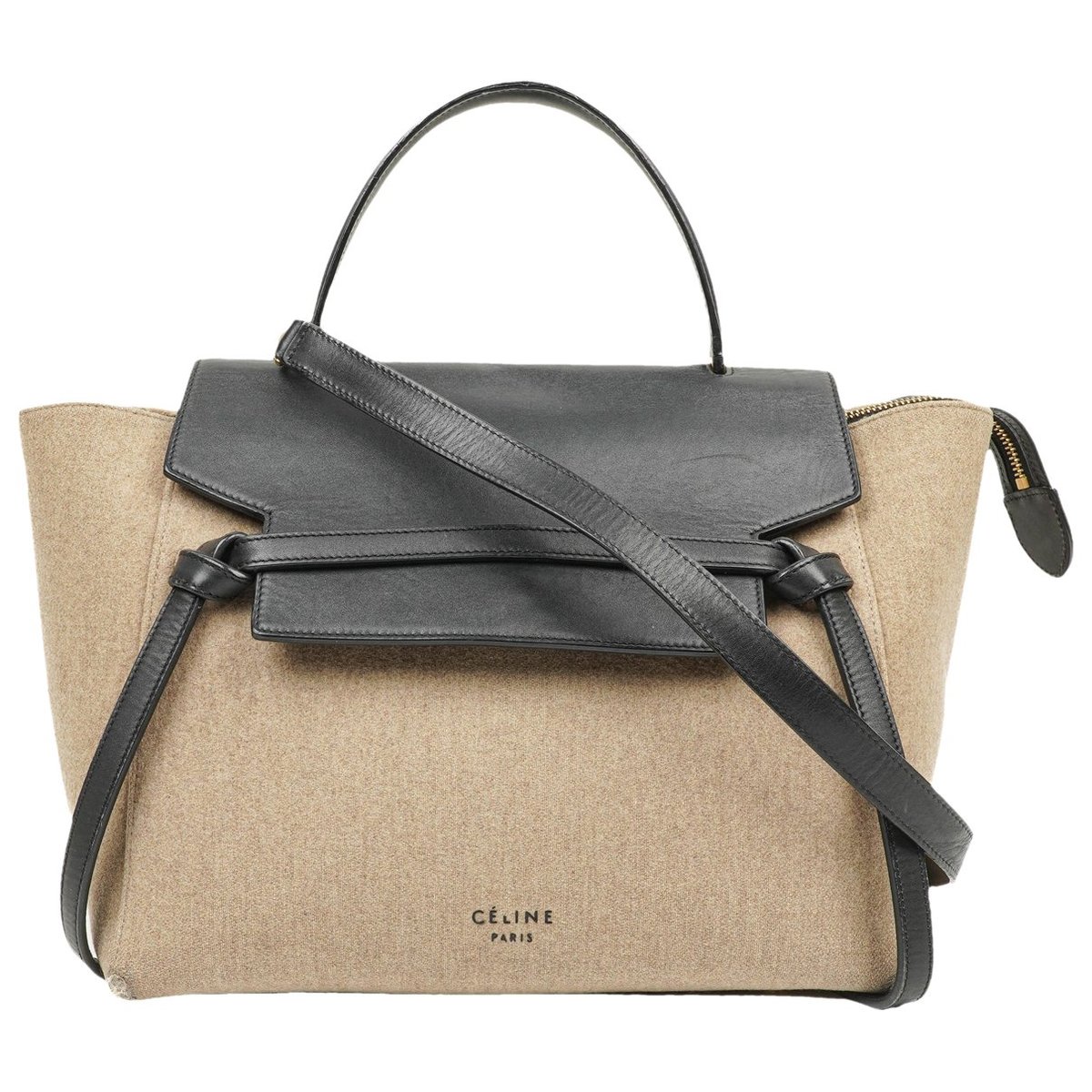 Belt leather handbag