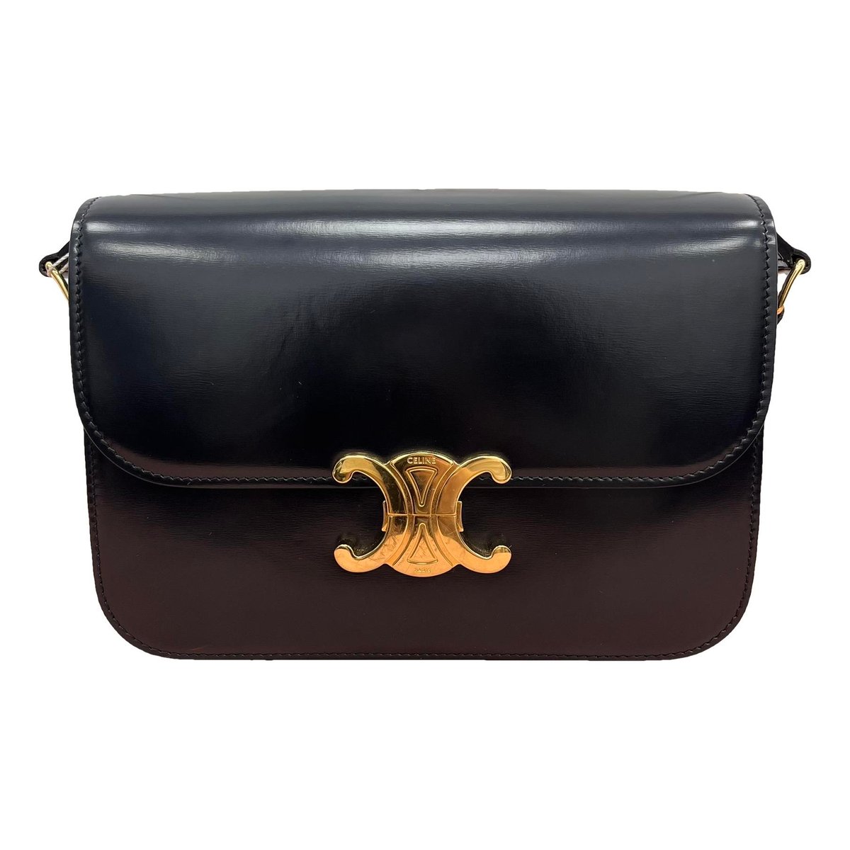 Triomphe leather handbag