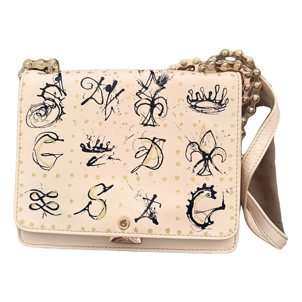Daligramme leather handbag