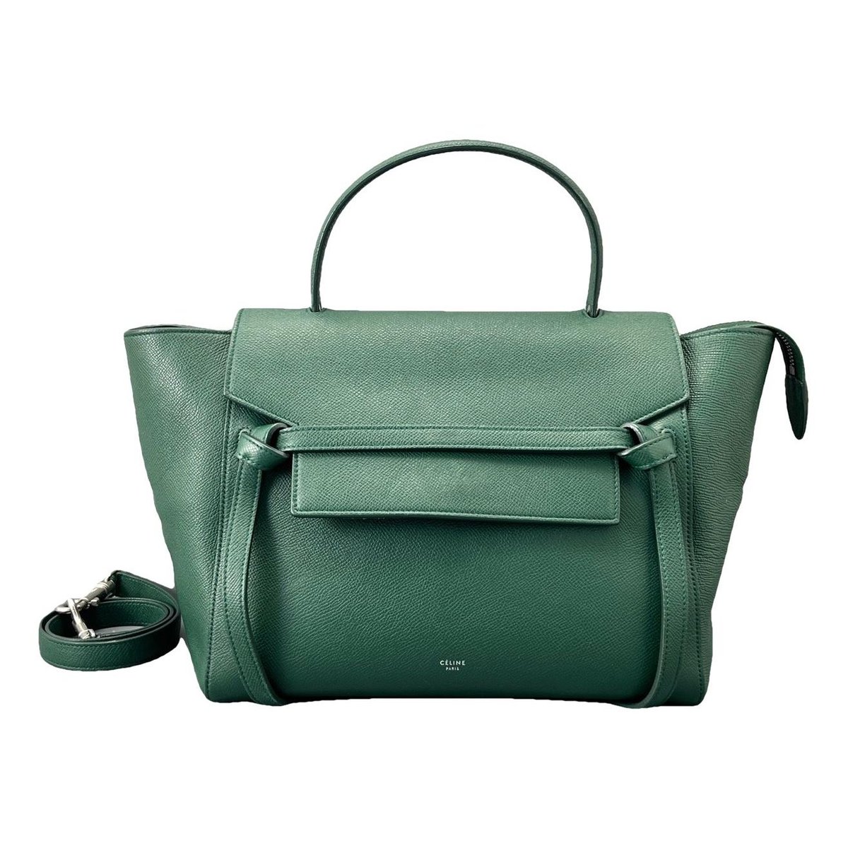 Belt leather handbag